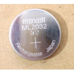 ML2032 laddningsbart knappcellsbatteri 3V, DC