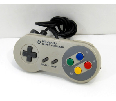 SFC/SNES handkontroll original, normalt skick