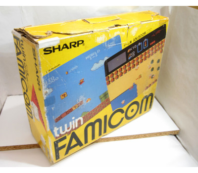 Twin Famicom (röd AN-500R, boxad) - restaurerad , väl fungerande