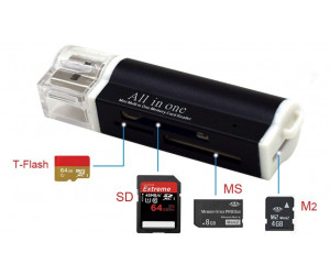 Multi adapter USB: T-flash, SD, M2, MS Pro Duo