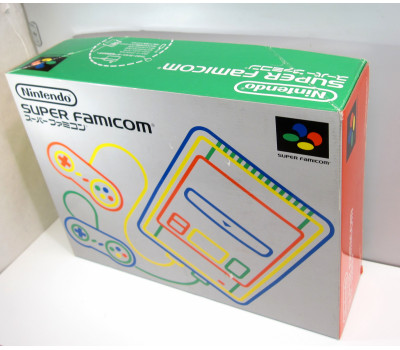 Super Famicom konsol 1-chip, boxad