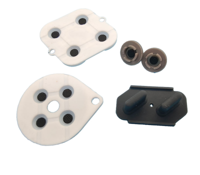 SFC/SNES kontaktgummi med L&R (vit modell) knappsats