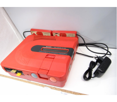 Twin Famicom (röd) - restaurerad , väl fungerande