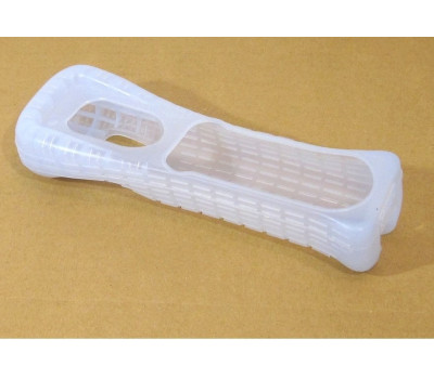 Wii remote gummi silikon skydd (svart/vitt), nytt