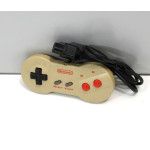 New Famicom (NES) "dogbone" handkontroll HVC-102 (gulnad)