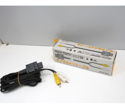 AV/RCA-kabel, Nintendo NTSC mono, original, boxad