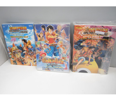 One Piece Wii guideböcker 3st 