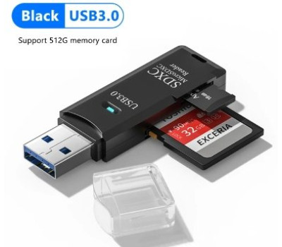 Micro SD & SD-kort adapter USB 3.0