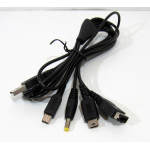 DSI, DS XL, Lite, PSP, 3DS, GBA SP laddkabel till USB multi