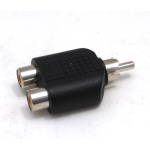 AV splitter - 2 honor till 1 hane RCA/AV ljud/bild