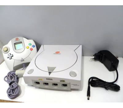 Dreamcast konsol, regionsfri, nytt batteri & ström