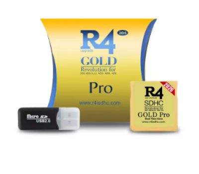 R4 Gold Pro SDHC för Nintendo DS / 3DS / 2DS
