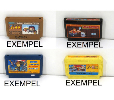 Kassett till Famicom, action/pussel, otestad, 1st Kassett till Famicom, action/pussel, otestad, 1st