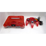 Nintendo 64 konsol, clear red